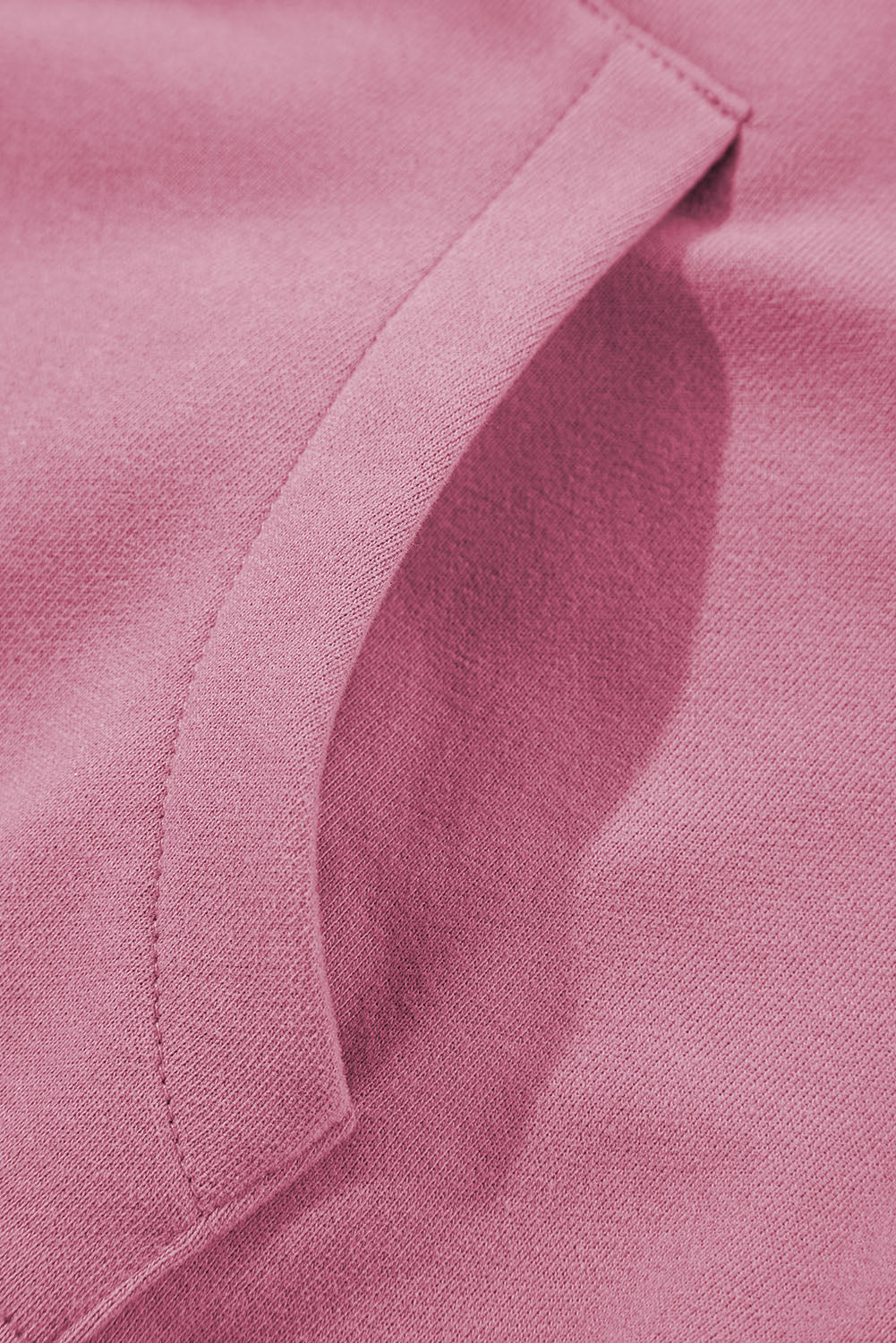 Bonbon Zip Up Stand Collar Ribbed Thumbhole Sleeve Sweatshirt