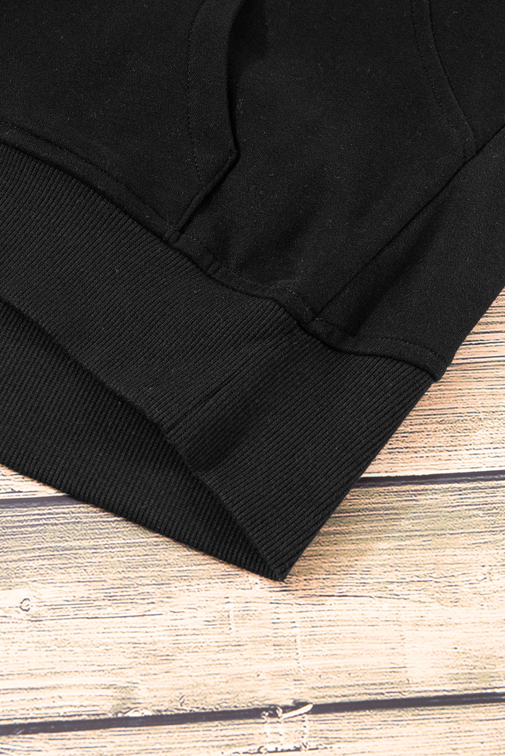 Brown Fleece Lined Zip Up Stand Collar Thumbhole Sleeve Sweatshirt